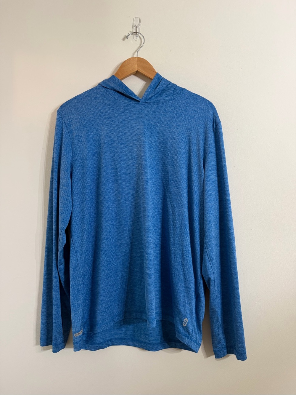 Free Country Heathered Blue Hooded Performance Top